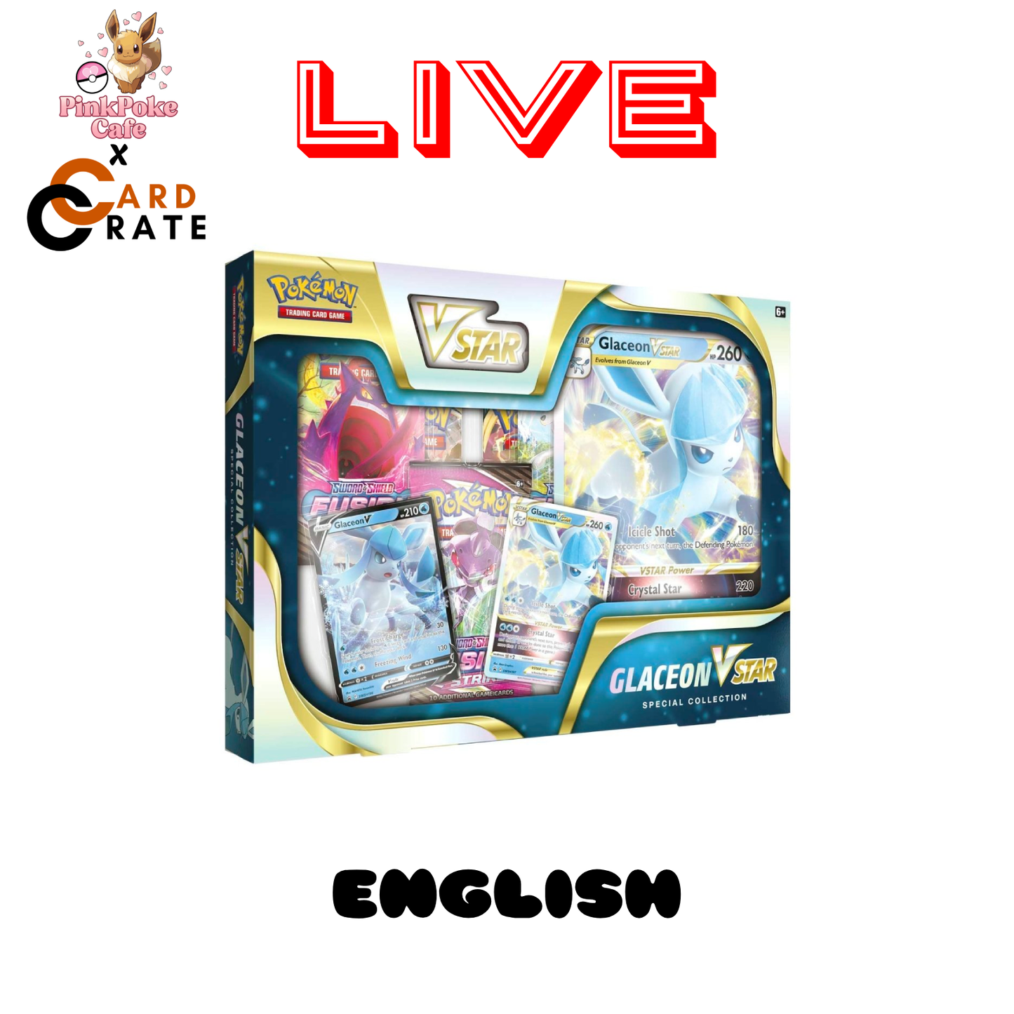 Glaceon VSTAR Special Collection (Evolving Skies) (LIVE)