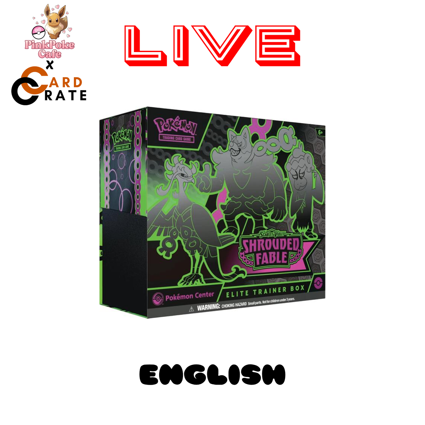 Shrouded Fable Pokemon Center Exclusive Elite Trainer Box (LIVE)