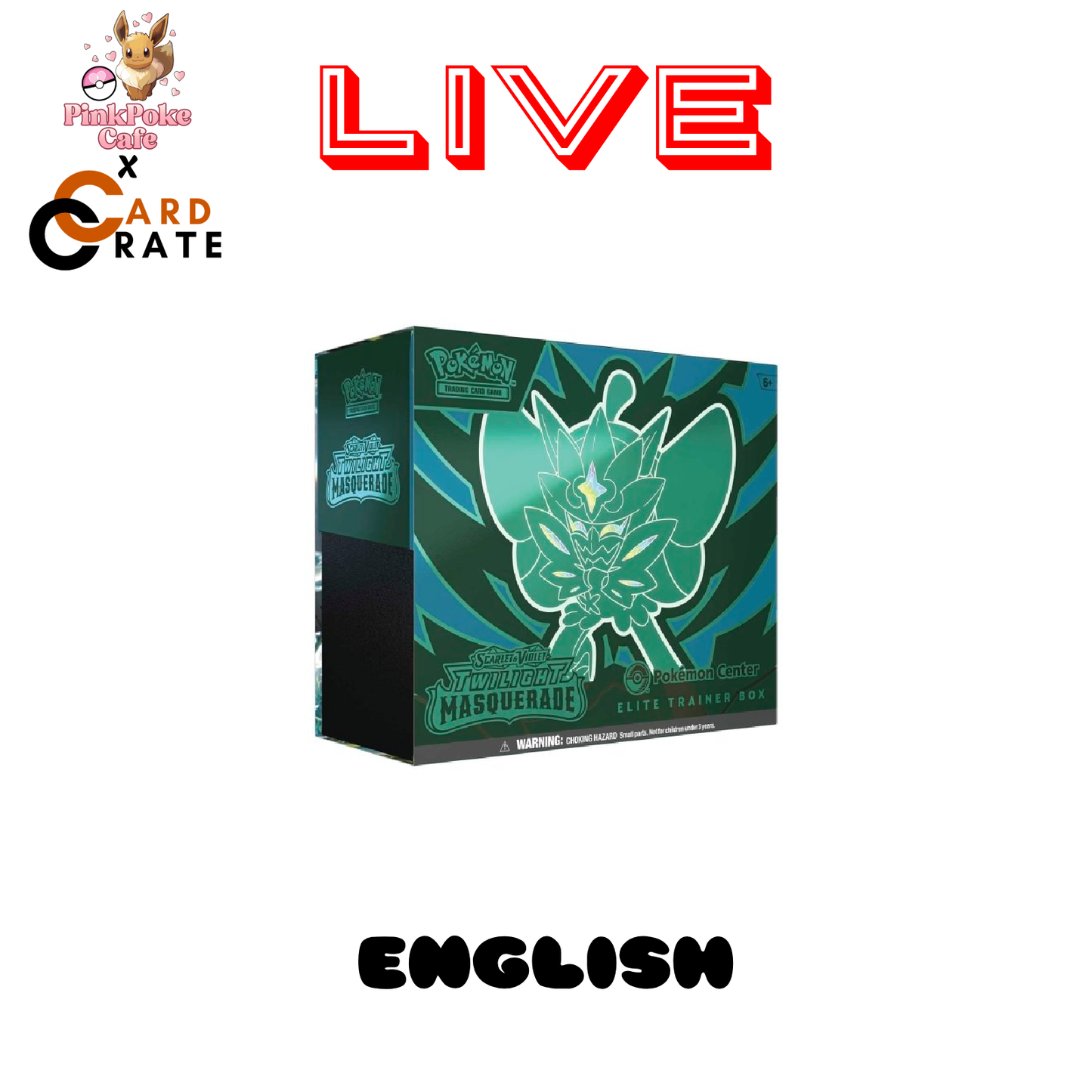 Pokemon Center Exclusive Twilight Masquerade Elite Trainer Box (LIVE)